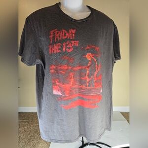 Jason Voorhees Friday the 13th Graphic T-Shirt – Size XL – Boat Gray